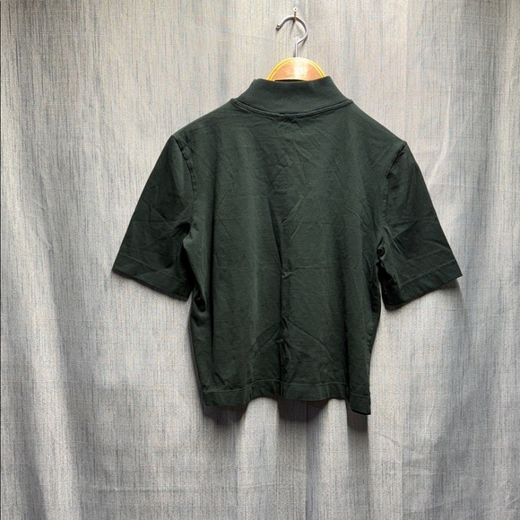 Zara crop style Shirt in Deep Green crop style size small - Picture 1 of 5